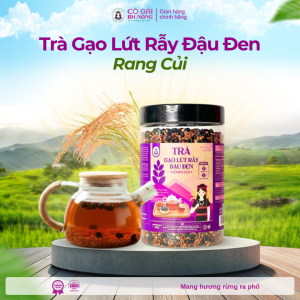 TRÀ GẠO LỨT RẪY ĐẬU ĐEN RANG CỦI 500g