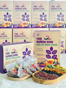 Trà Gạo Lứt Đông Trùng Bh.nong - Giải Pháp Dưỡng Sinh - Túi lọc 400g